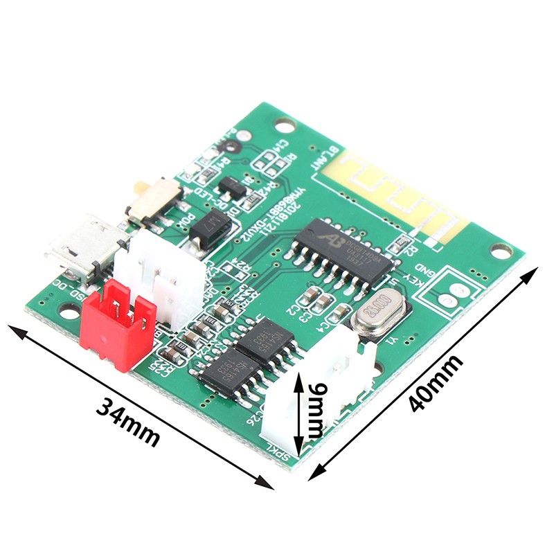 Bluetooth 5.0 Amplifier Board Mini 5W*2 Stereo Power Amp Decoder Audio Modu.S Jf