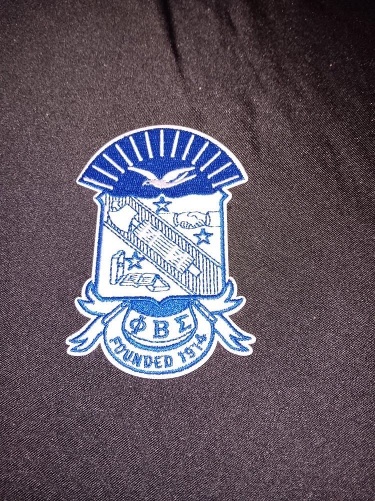 Phi Beta Sigma 3-4" Shield Iron On Patch