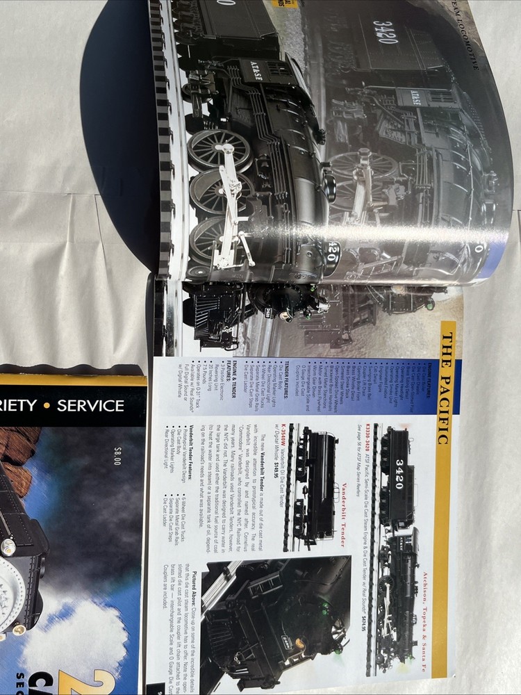 K-Line Model Train Railroad Catalogs 2000 First and Second Edition