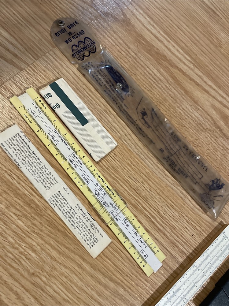 Globe master & New Student Slide Rules