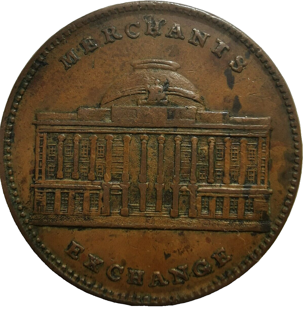 1837 US Hard Times Token - Merchant Exchange HT-294