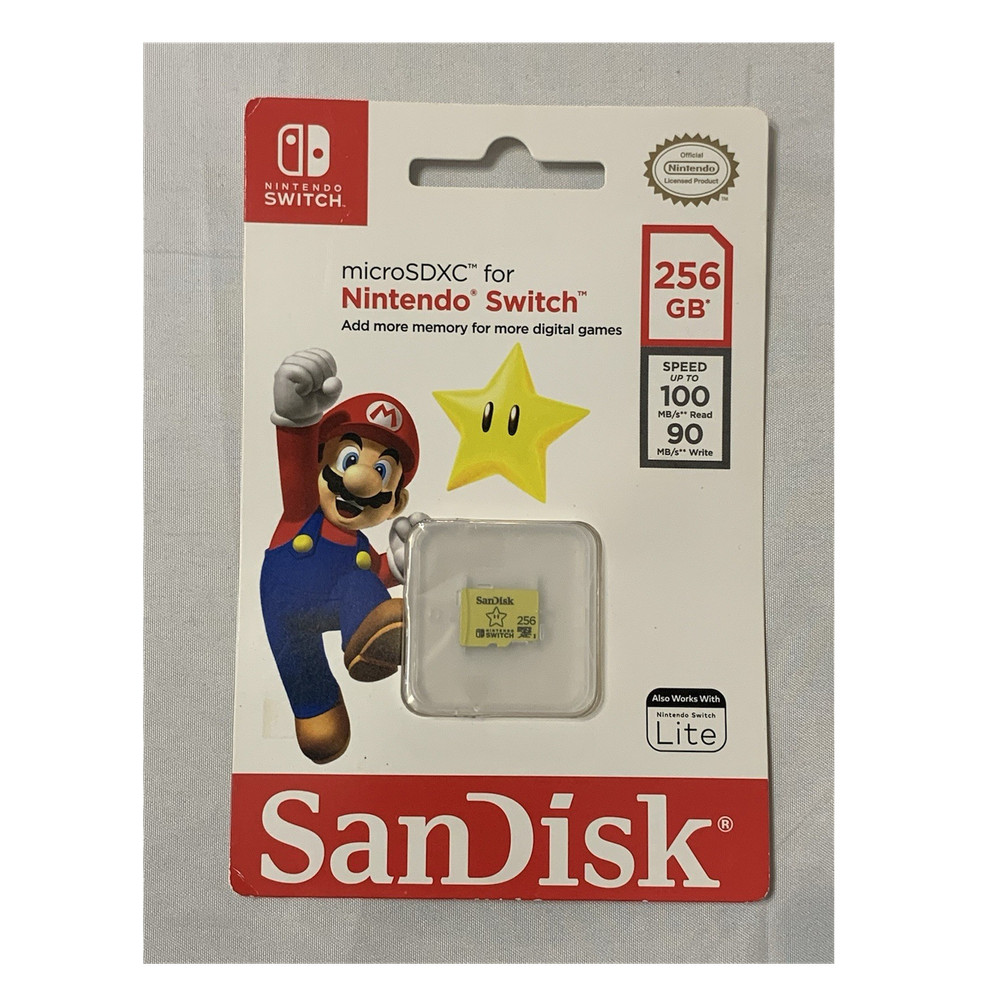 SanDisk 256GB microSDXC Memory Card for Nintendo Switch