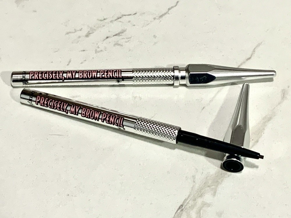 2X - Benefit Precisely, My Brow Pencil -# 4.5 NEUTRAL DEEP BROWN, deluxe size