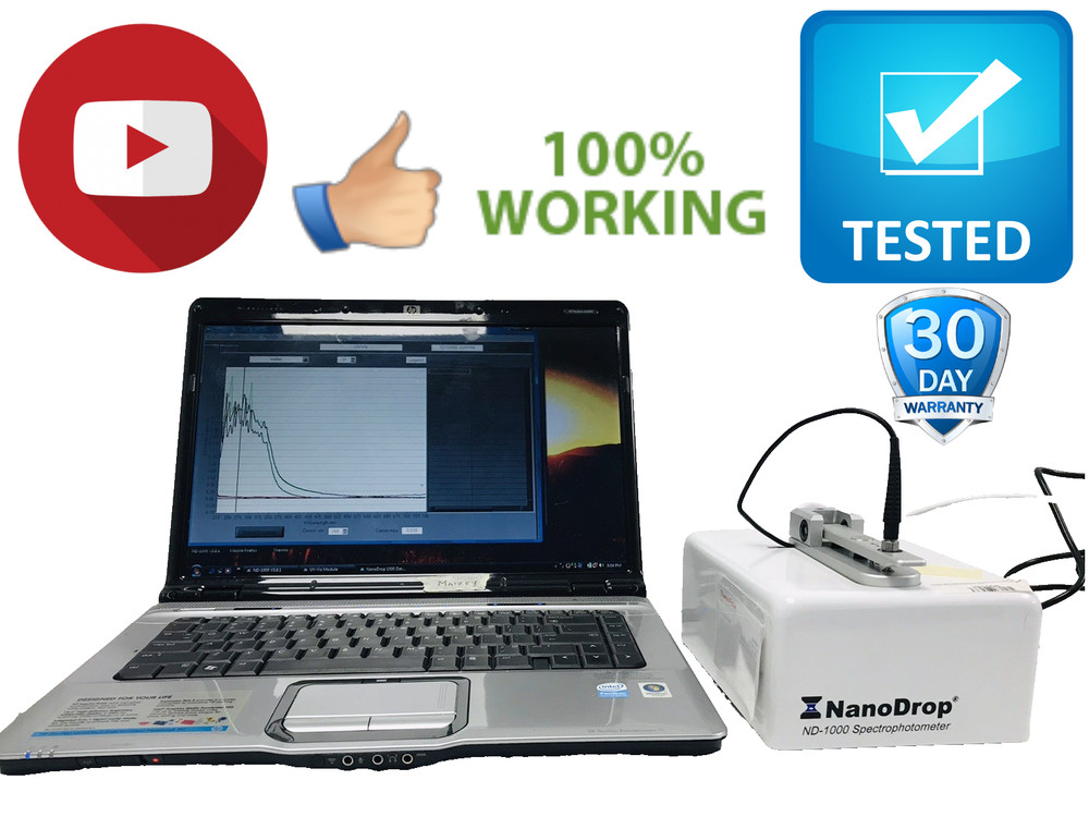 NanoDrop ND-1000 UV/VIS Spectrophotometer with Computer Tested Working
