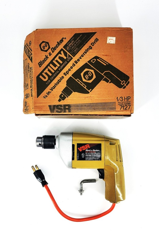 Black & Decker Model 7127 1/3 HP VSR Multipurpose Drill