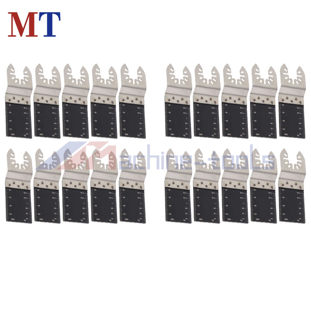20 Pack Metal Oscillating Tool Multitool Quick Release Oscillating Saw Blades
