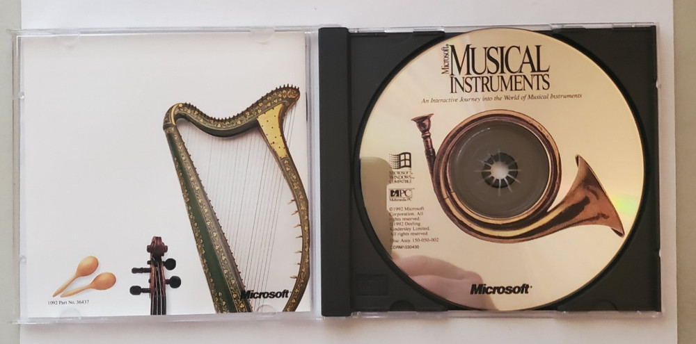Microsoft Musical Instruments, (PC, CD-ROM, 1993), See Description