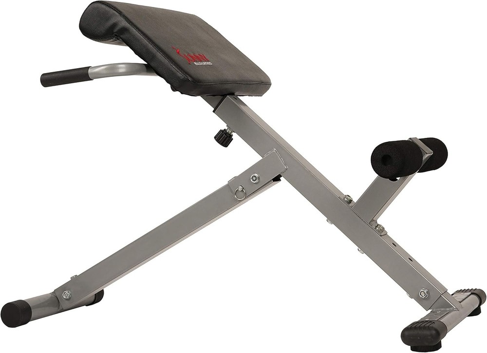 Multi-Function 45-Degree Hyperextension Bench - Adjustable & Foldable Design