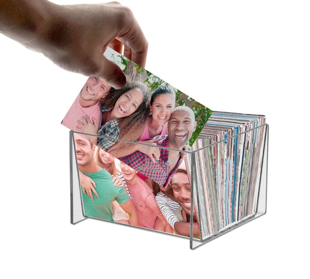 Postcard Flip Bin 7" x 7" Retail Countertop Storage Display