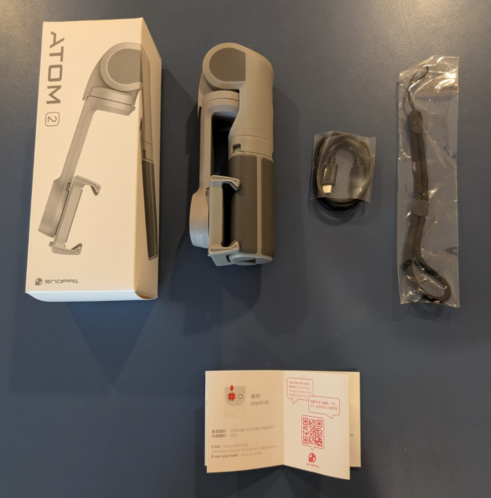 Snoppa ATOM 2 Foldable Smartphone Gimbal 3-Axis Auto Handheld Stabilizer