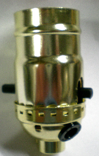 Side Outlet Push Thru Lamp Socket for Lamp Building or Repair