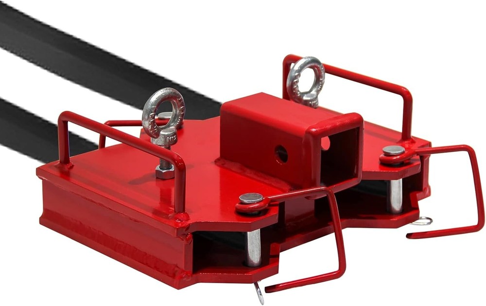 2" Trailer Hitch Receiver Dual Pallet Fork Forklift Towing Adapter Attachment
