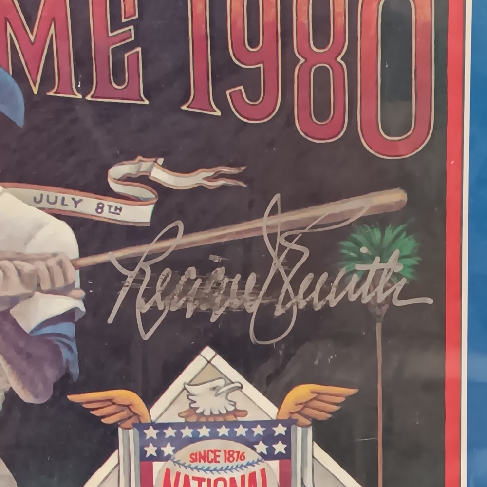 1980 MLB All Star Game Program LA Dodgers Signed Reggie Smith, Steve Garvey ...