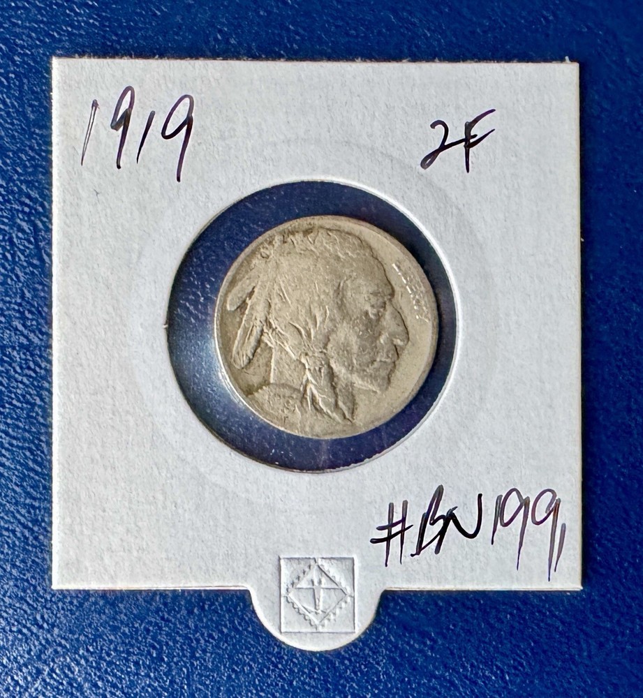 1919 Buffalo Nickel - 2 Feathers