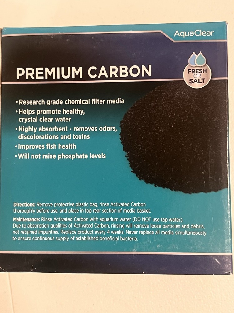 3-Aqua Clear AquaClear Activated Carbon Filter Inserts Replacement AC 70 AC 110