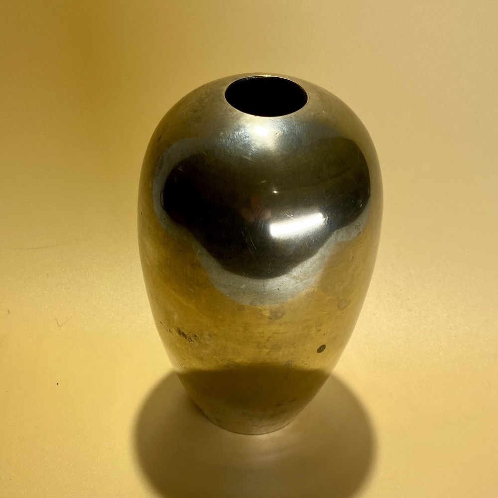 Small Vintage Mid Century Modern Brass Vase