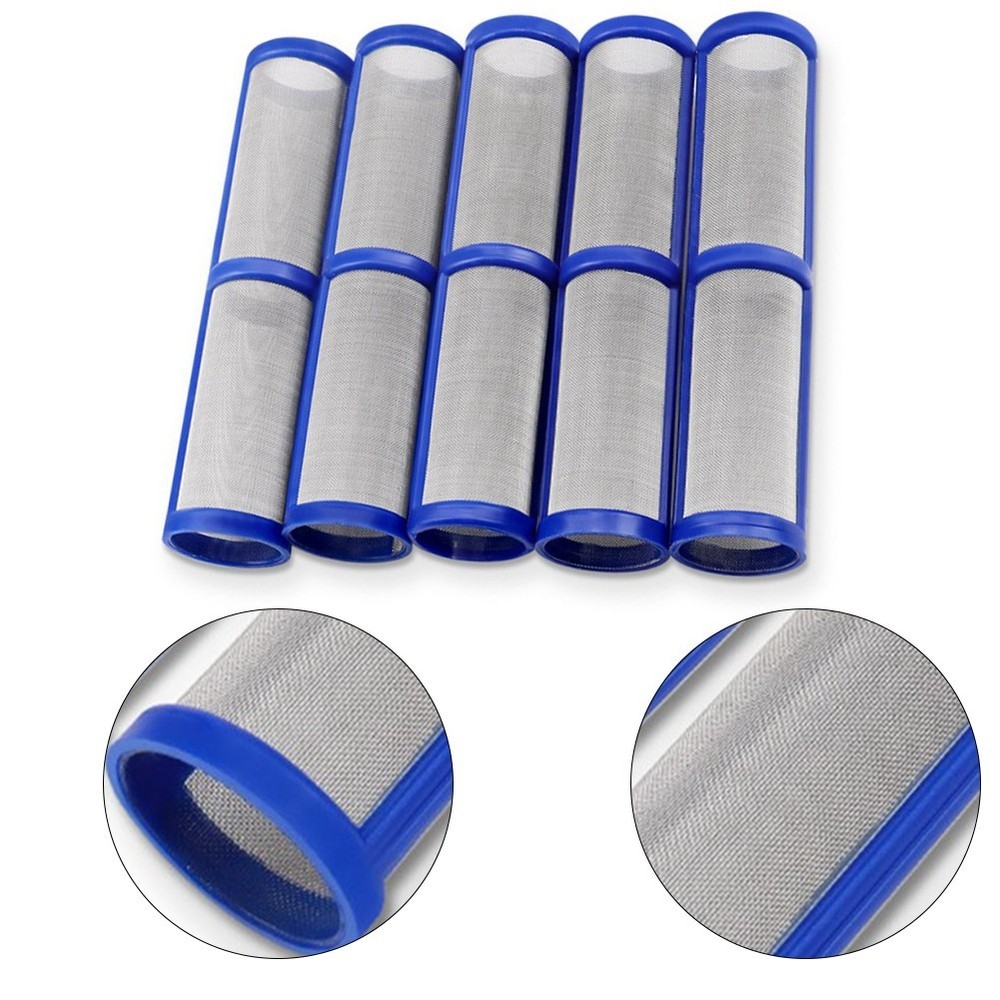 Easily Replaceable Blue Stainless Steel Filters in a Convenient Five Pack