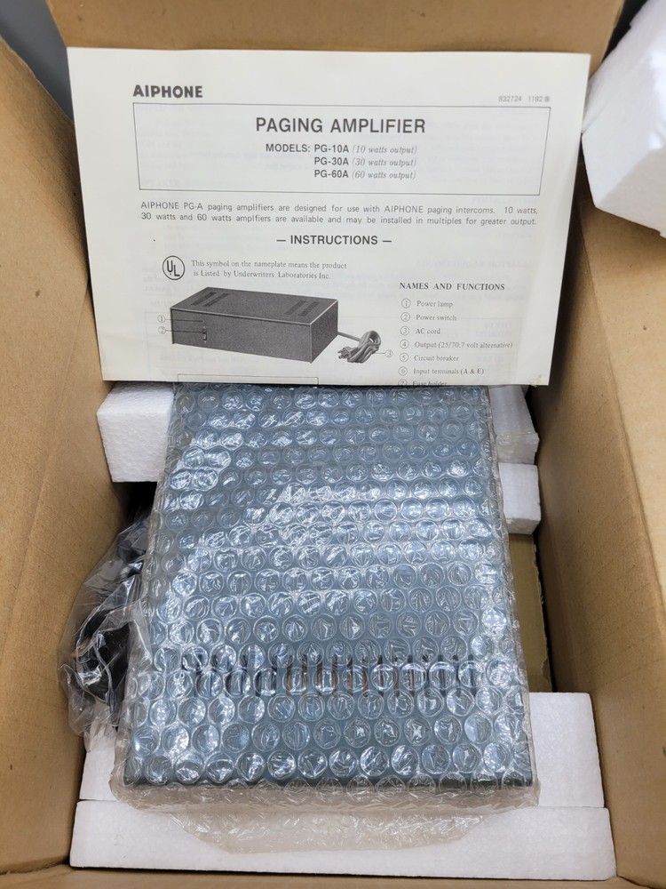 NEW AIPHONE PAGING ADAPTER PG-10A FOR INTERCOM SYSTEMS