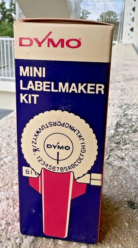 DYMO M-6 Mark VI Vintage Labelmaker Label Maker Blue Tested Working