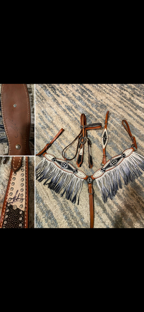 Fallon Taylor signed horse breast collar