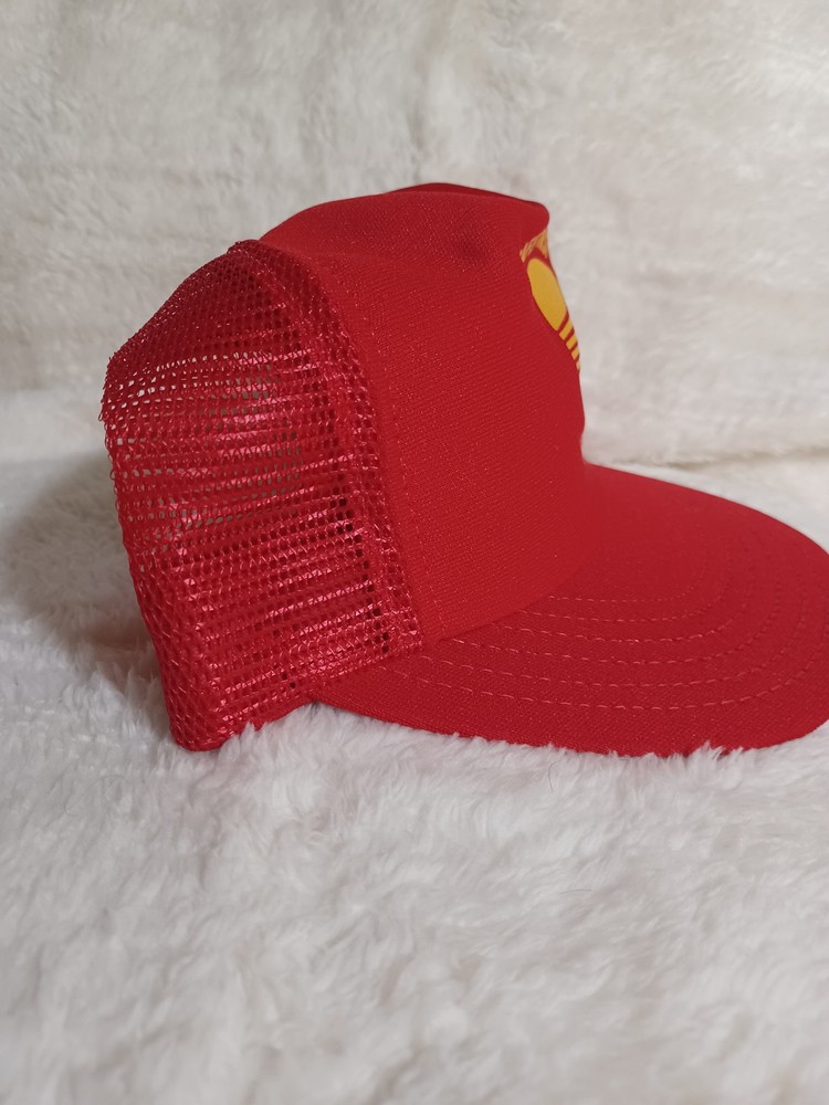 Continental Trucker Hat Snapback Red Yellow Safety First