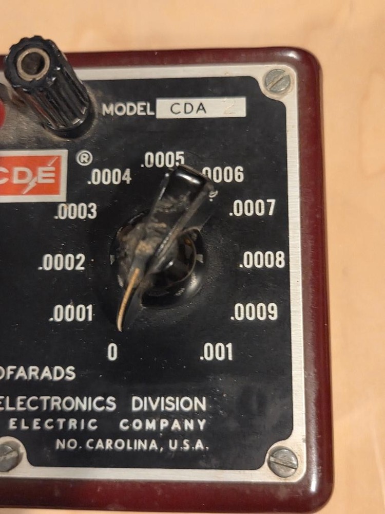 VINTAGE CORNELL-DUBILIER DECADE CAPACITOR MODEL CDA