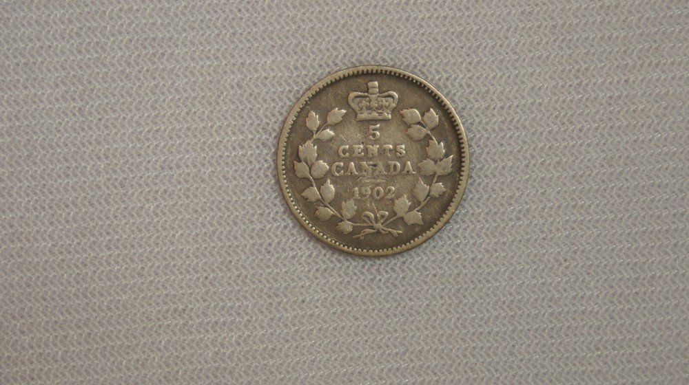 1902 Canada 5 Cent Coin-  5C