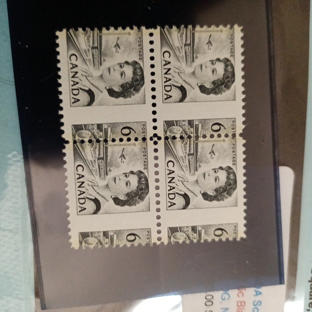 Canada Scott 460v Double Error Block Only 25 Can Exist Cataloged One Sheet Known