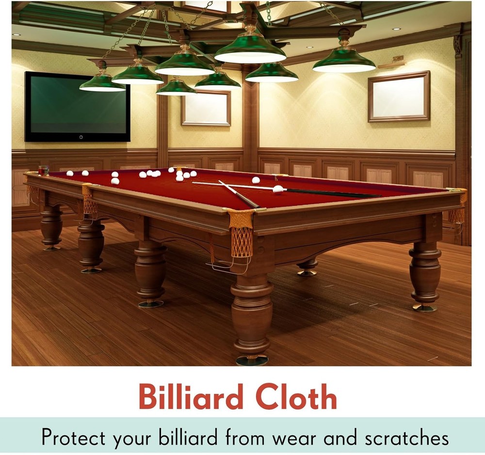 Billiard Cloth 8.53Ft Pool Table Felt with 6 Cloth Strips Pre Cut Pool Table for