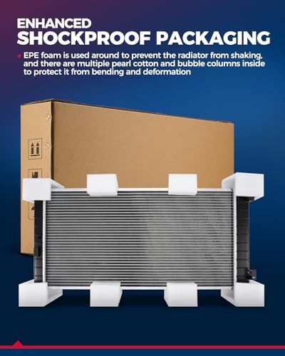 CU13002 Car Engine Radiator, Compatible with 2007-2012 Versa Automatic CVT