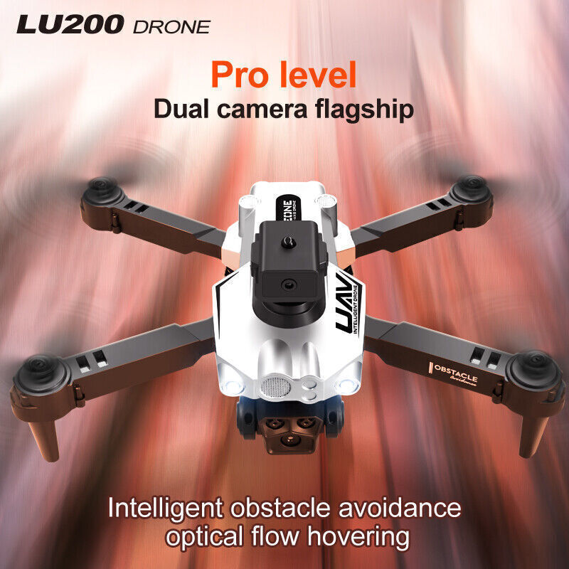 LU200 Drone WIFI FPV Optical Flow 4K Dual Camera Obstacle Avoidance Quadcopter