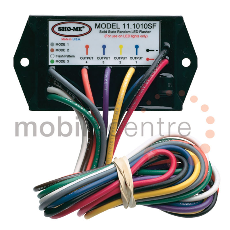 LED flasher box strobe beacon lightbar module 4 Channel 12V warning emergency