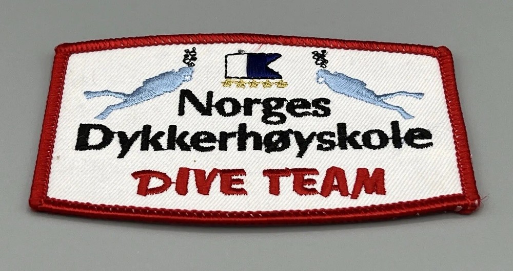 NORGES Dykkerhoyskole Norwegian DIVE TEAM PATCH Dyk E8,m