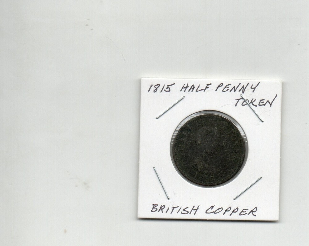 1815 Half Penny Token British Copper