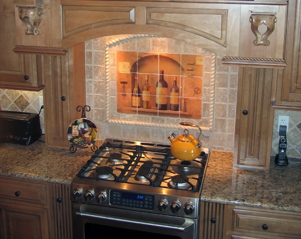 Mural Ceramic Wine Decor Backsplash Bath Tile #318