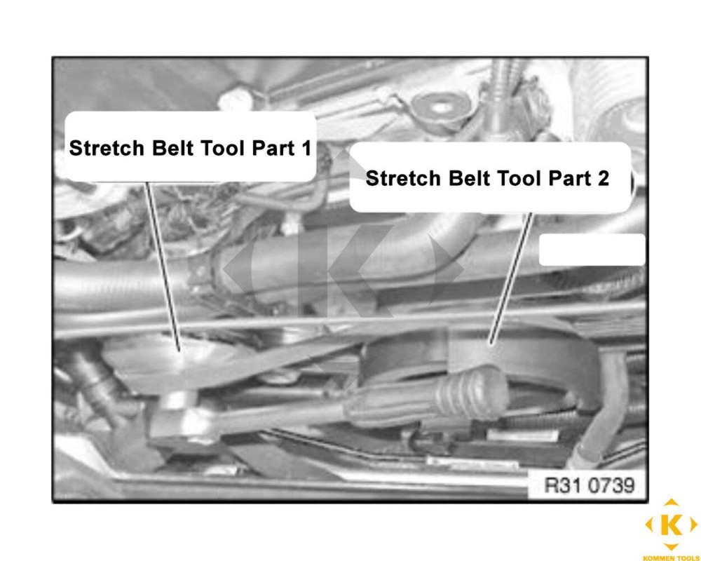BMW X5 3.0 Stretch Belt Tool