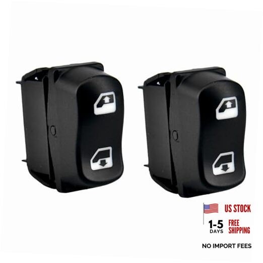 5Pin Window Lift Switch Driver Side Compatible with Peterbilt 365 367 384 2pcs