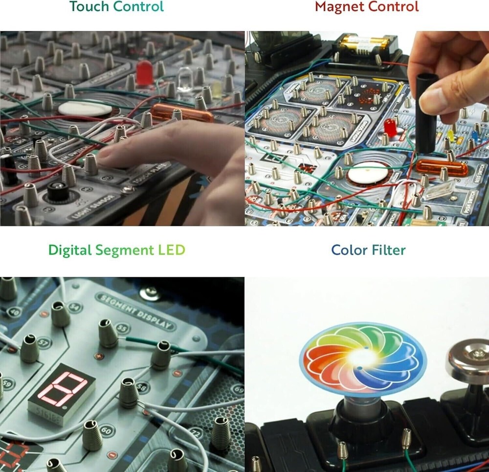 Playz Advanced Electrical Circuit Board Engineering Kit Kids 328+ STEM Science