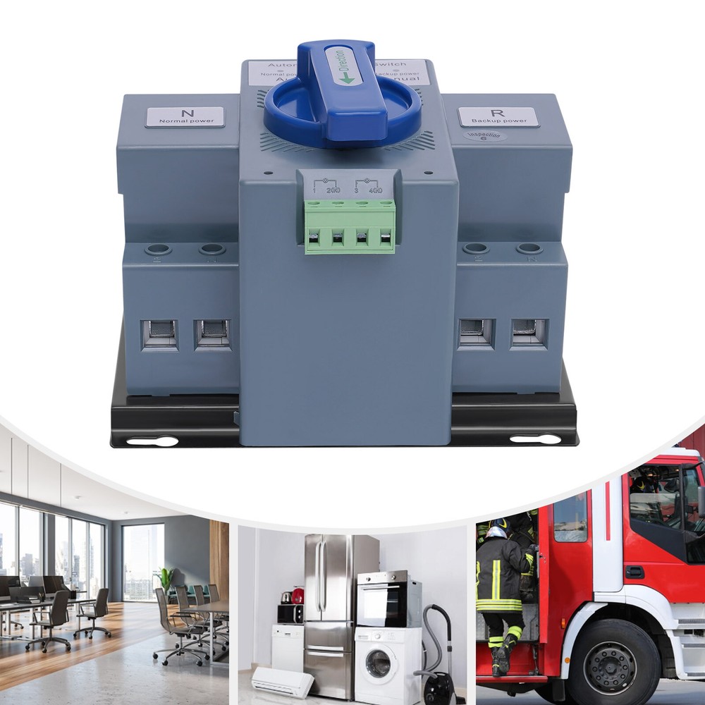 AC110V 2P 63A Automatic Transfer Switch Generator Dual Power Changeover Switch