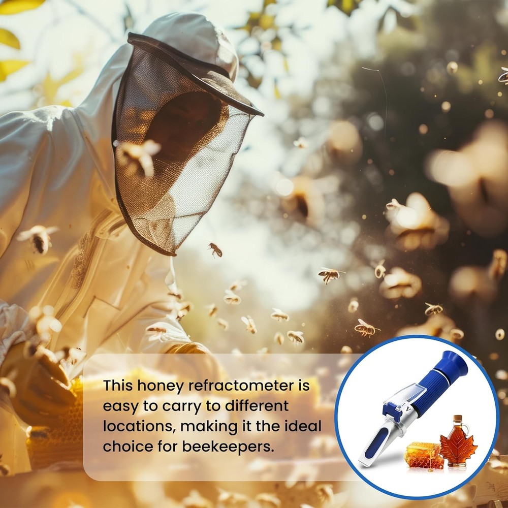 Expert Honey & Maple Syrup Refractometer with ATC - Accurate & Convenient