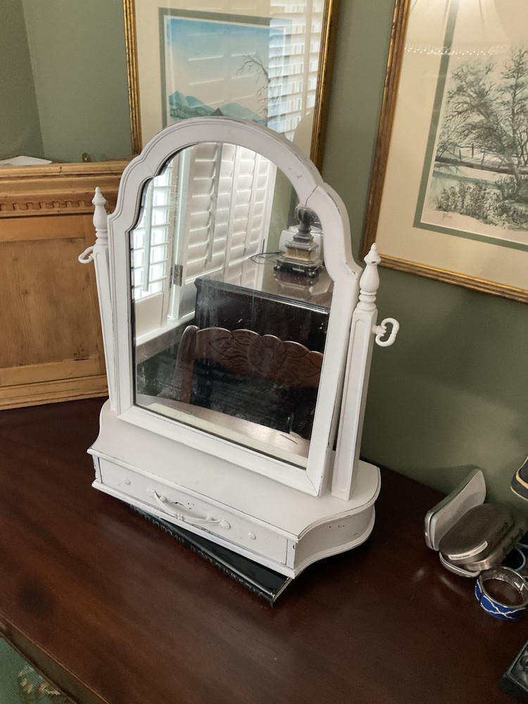Shaving Mirror With Drawer