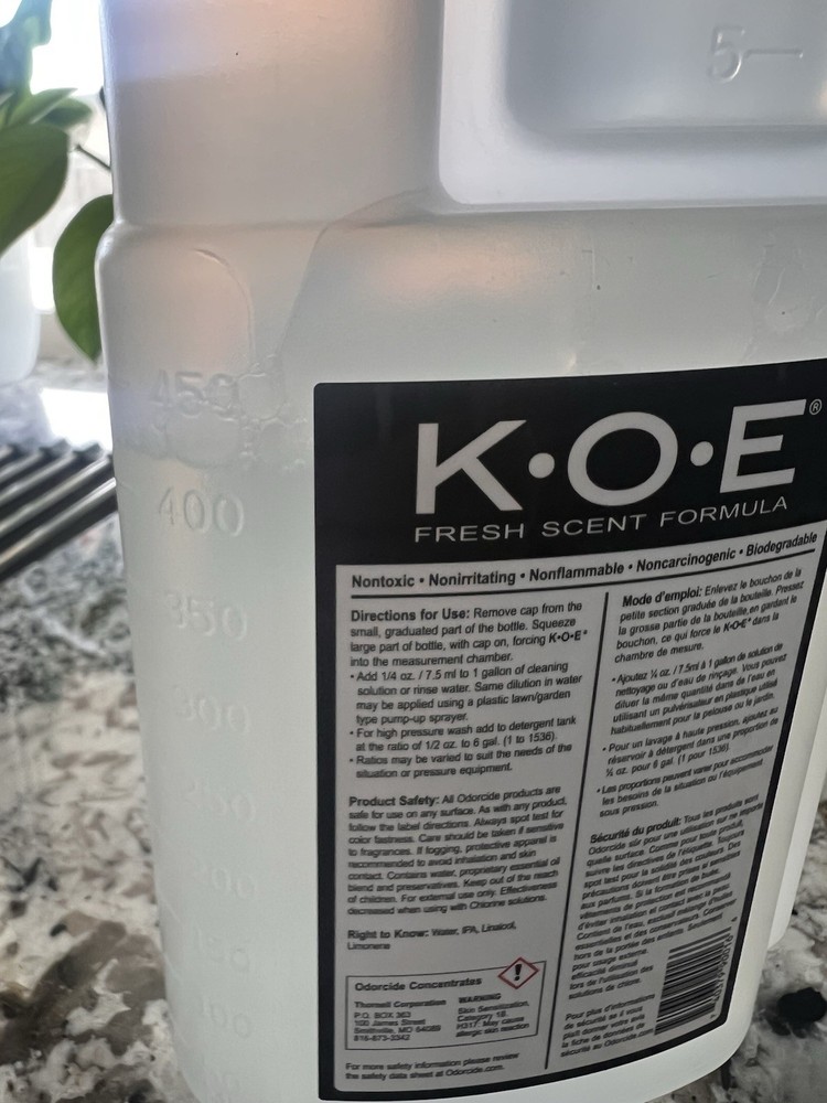 K.O.E Kennel Odor Eliminator Fresh Scent Concentrate