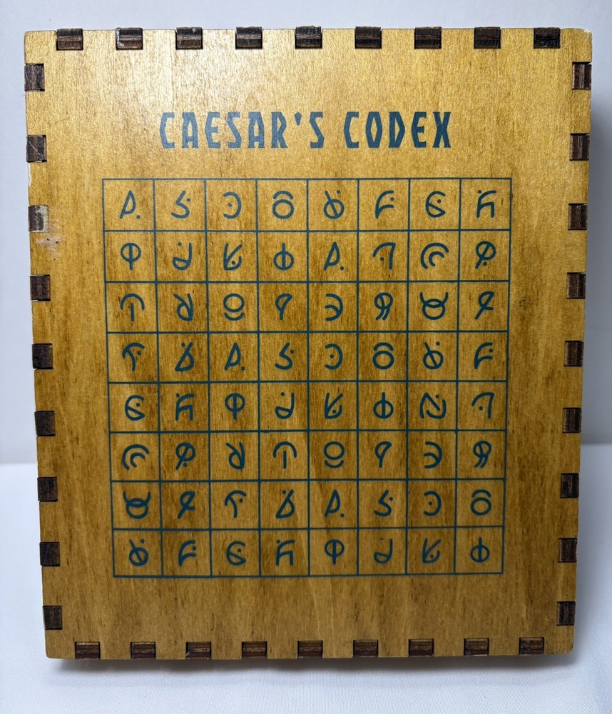 Caesar's Codex True Genius Wooden Brainteaser Puzzle Box
