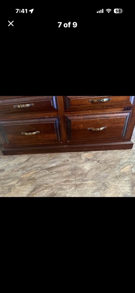 Vintage Handmade Armoire Solid Wood