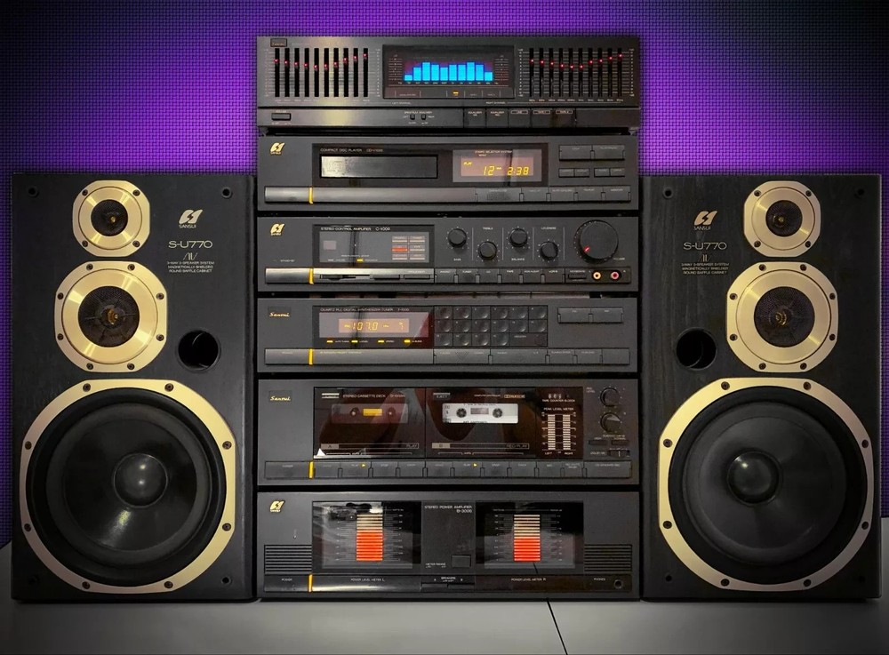 SANSUI B-3000 GOLD 🌈RaRe🌈 Vintage Stereo Component System