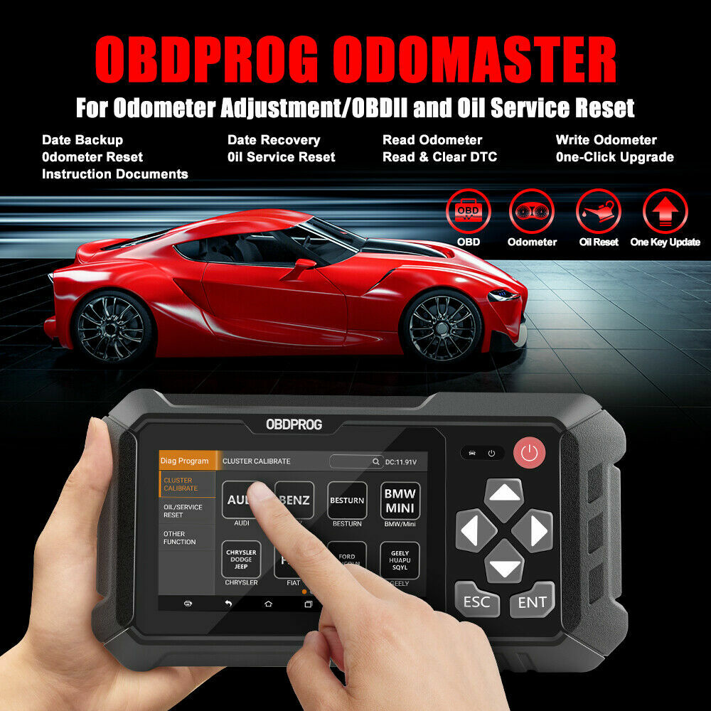 OBDPROG M500 Mileage Odometer Correction Diagnostic Oil Reset Tool Code Reader