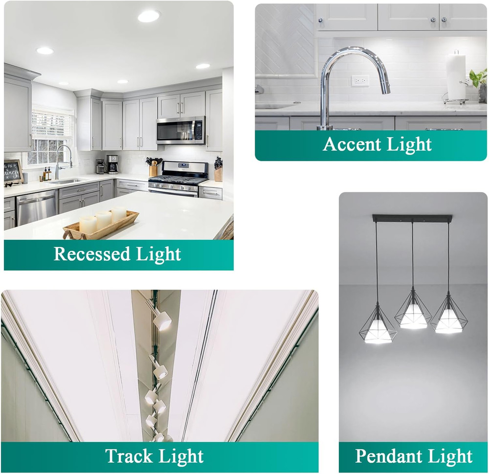 GU10 LED Bulb Dimmable, Daylight White 5000K, 60W Equivalent, High Brightness 70