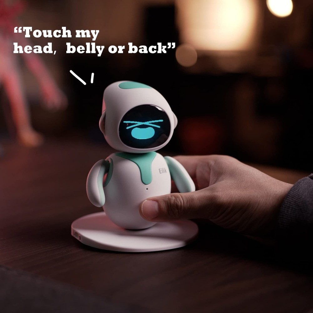 Interactive Robot Pets - Touch Toys with Emotions, Mini-Games, Unique Gift