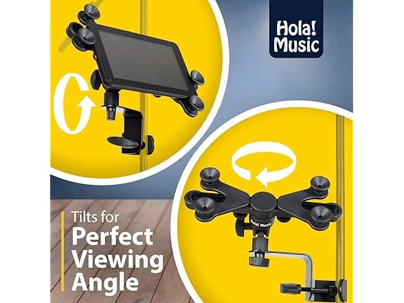 2 Pack Music Stand Tablet Holder Black