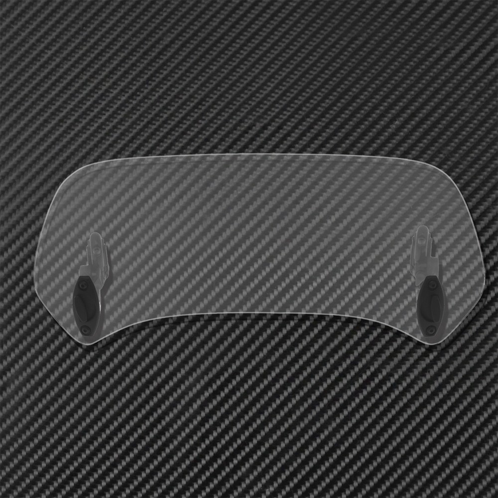Motorcycle Clip On Adjustable Windshield Spoiler Windscreen Extension Deflector